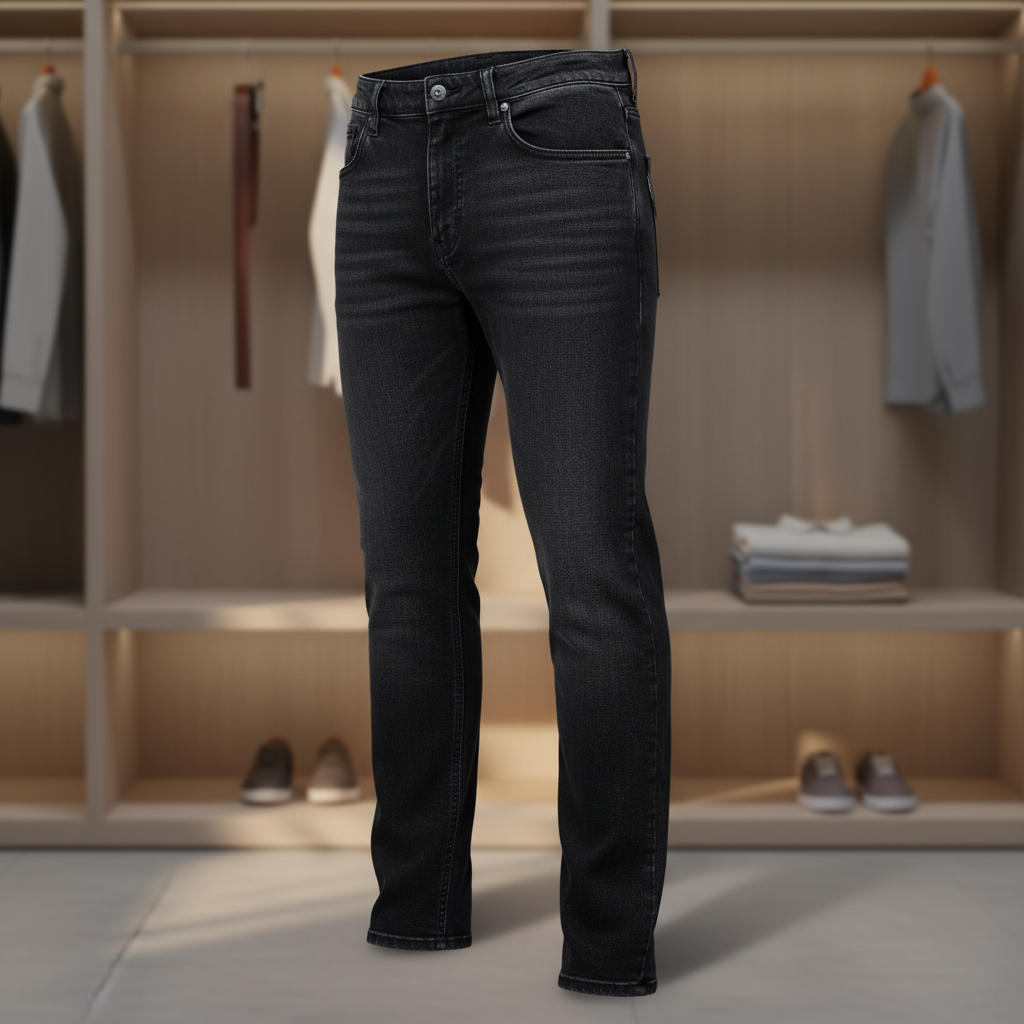 Calvin Klein Men’s Black Slim Fit Denim Jeans