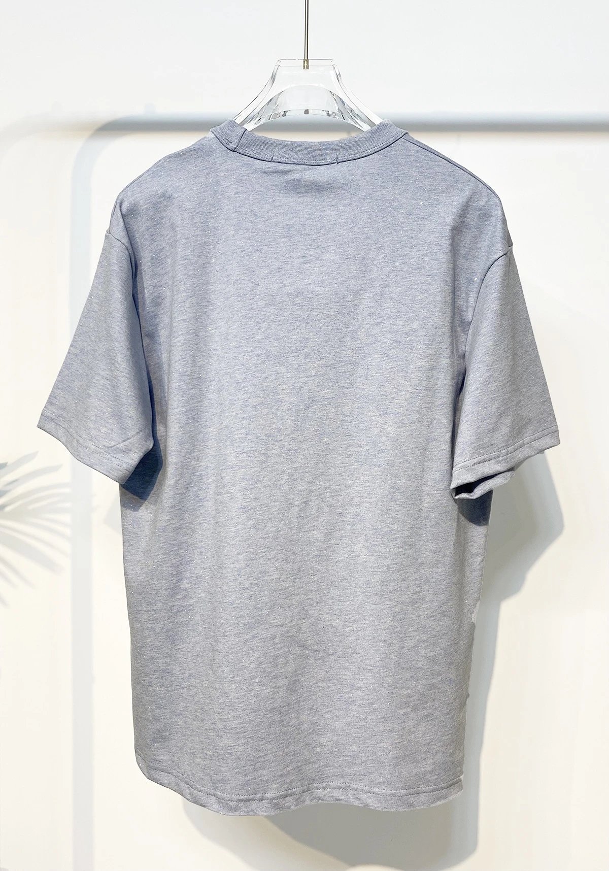 Alexander Wang Light Gray Cotton Logo T-Shirt