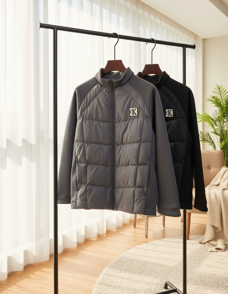 Calvin Klein Men’s Lightweight Quilted Zip Jacket Outdoor