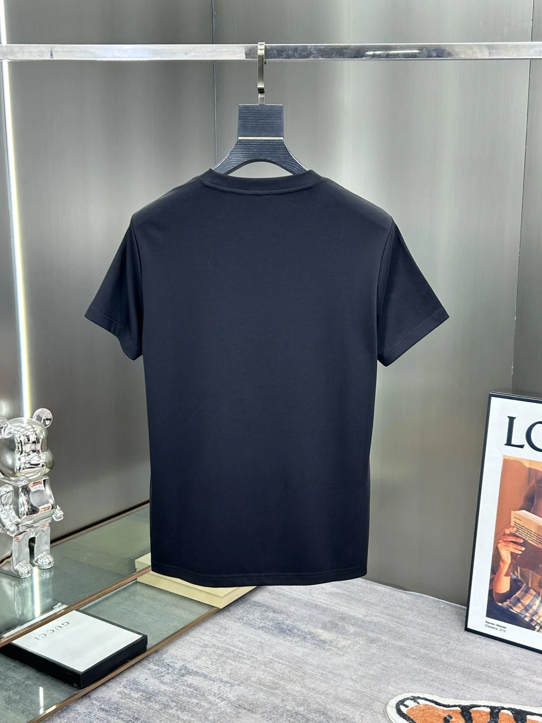 Burberry Men Black Cotton Logo T-Shirt Premium Quality