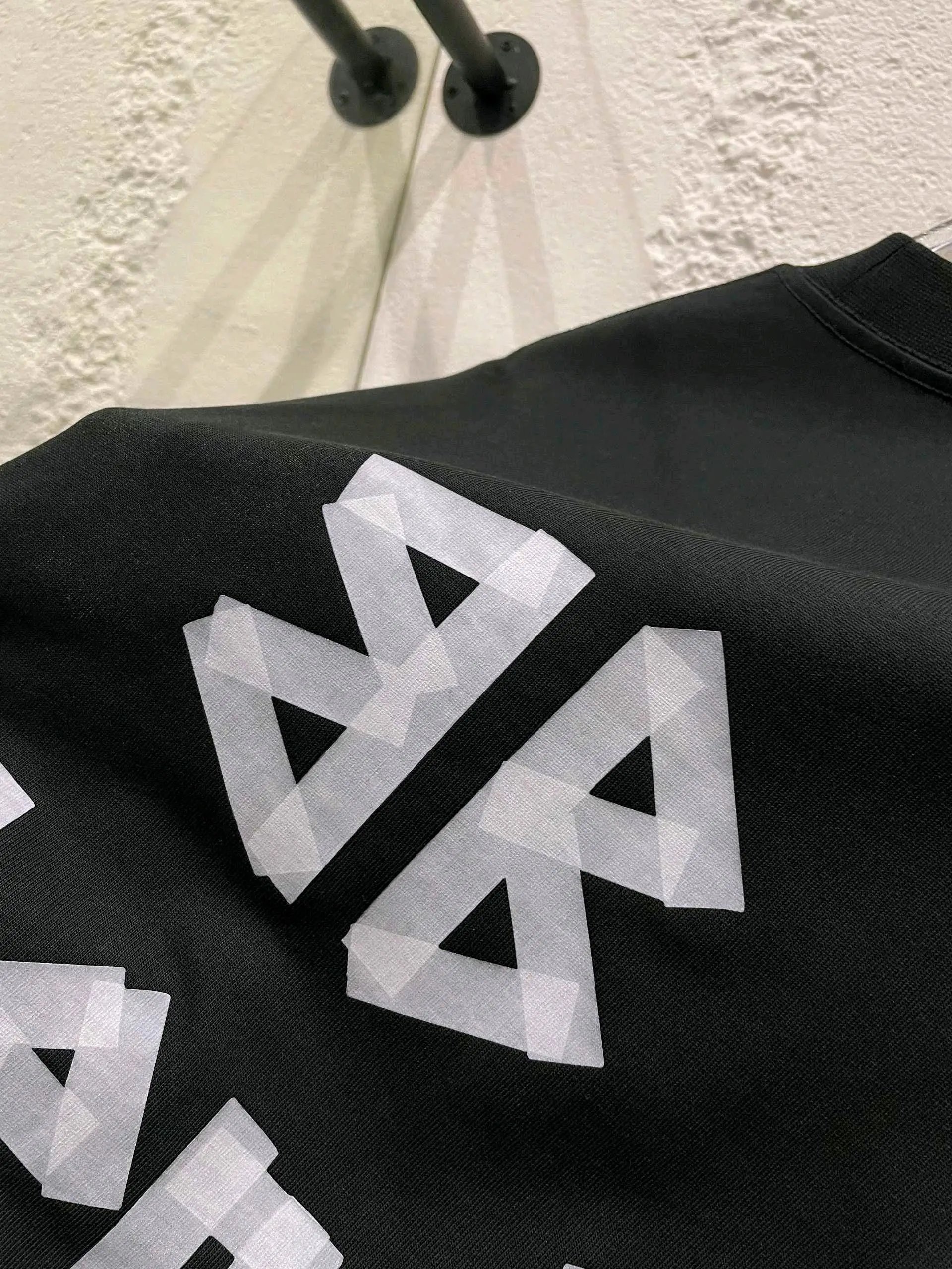 Balenciaga Black Logo Unisex Cotton Streetwear T-Shirt