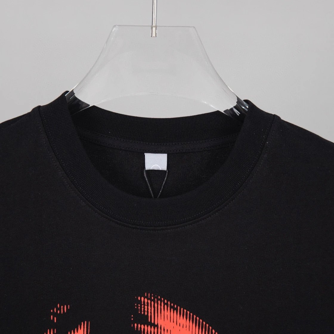 Alexander Wang Black Red Face Print T-Shirt