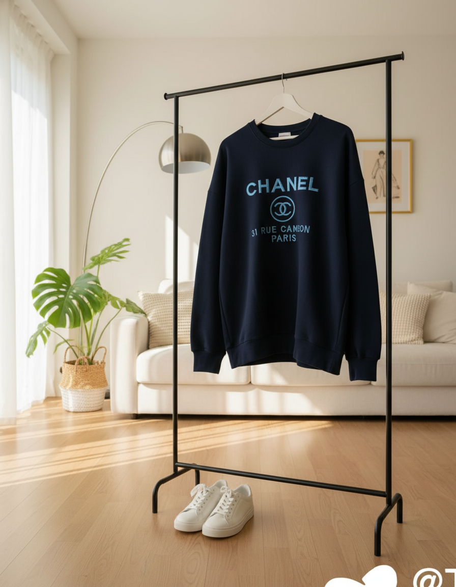 CHANEL 31 Rue Cambon Paris Oversized Hoodie for Women