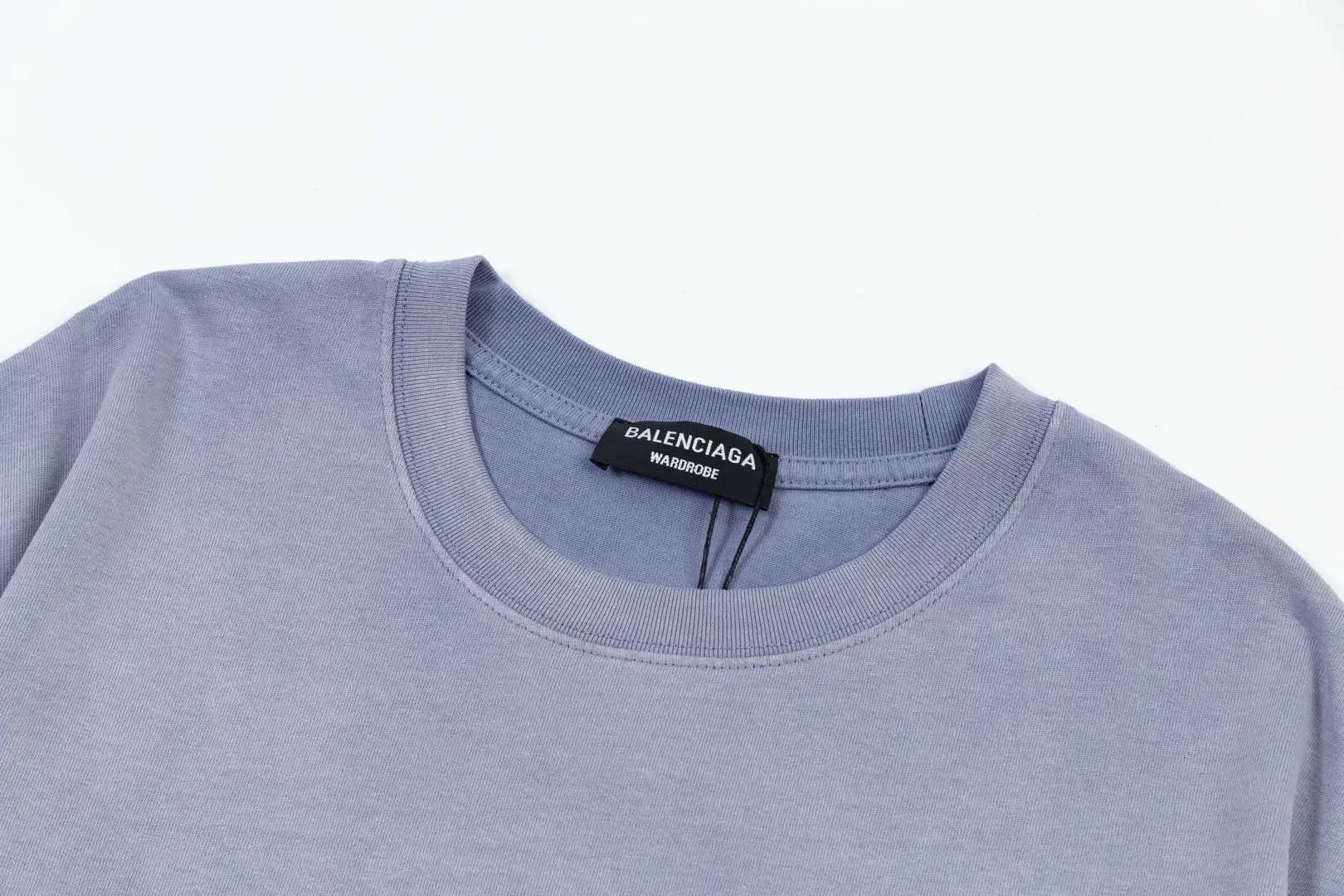 Balenciaga Men’s Cotton Logo T-Shirt Casual Streetwear Top