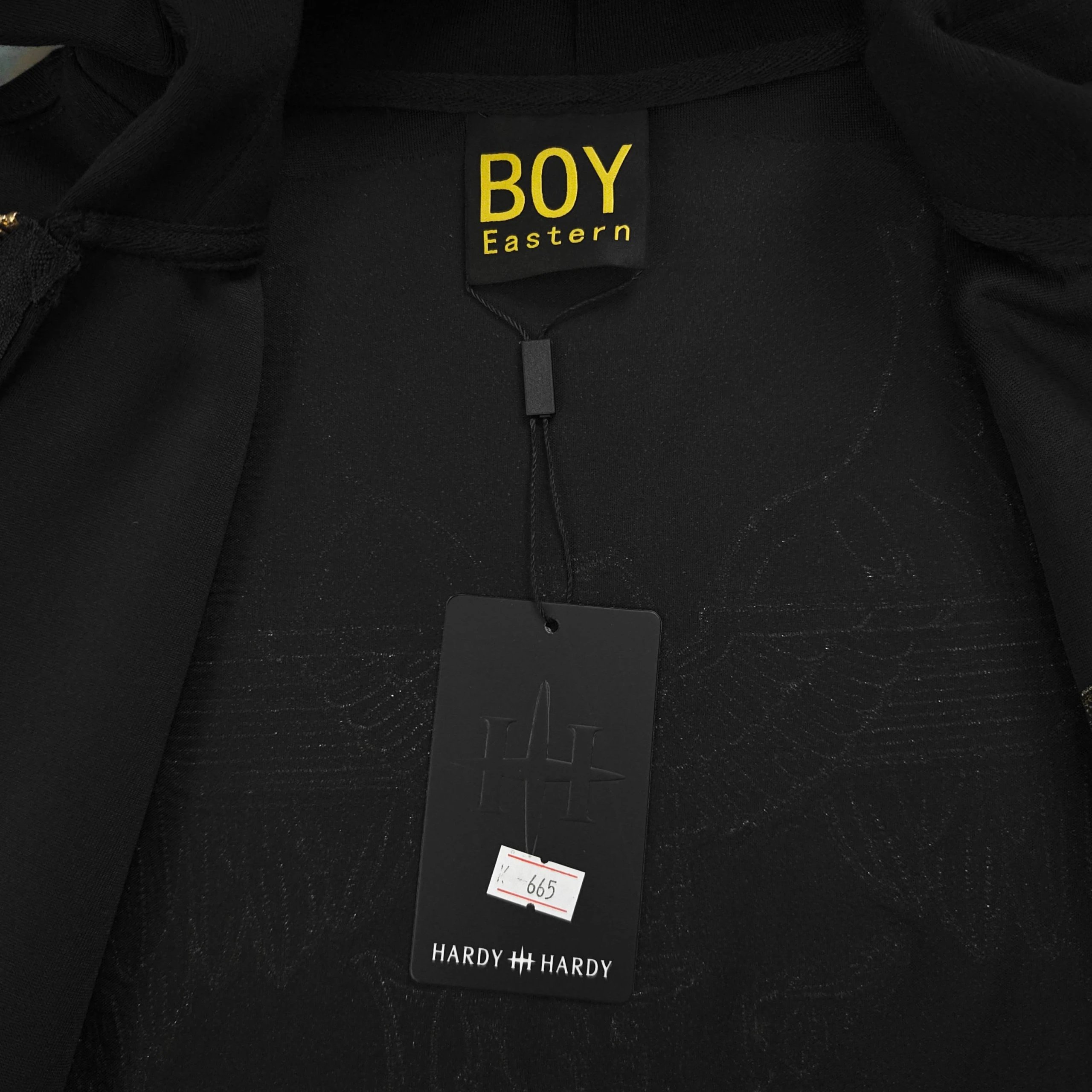 BOY LONDON Black Gold Eagle Zip Up Hoodie