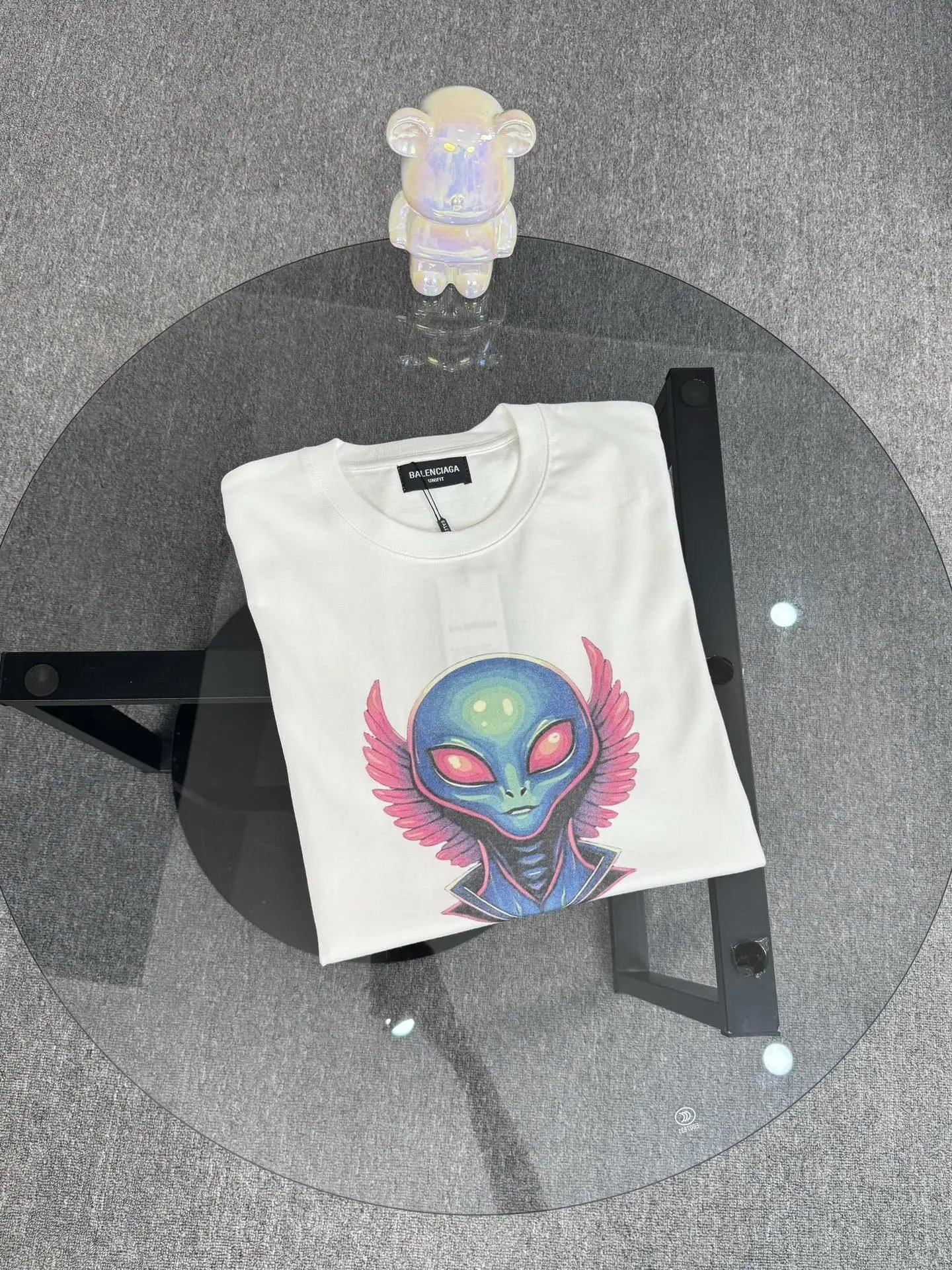 Balenciaga Alien Graphic Oversized Cotton Streetwear T-Shirt