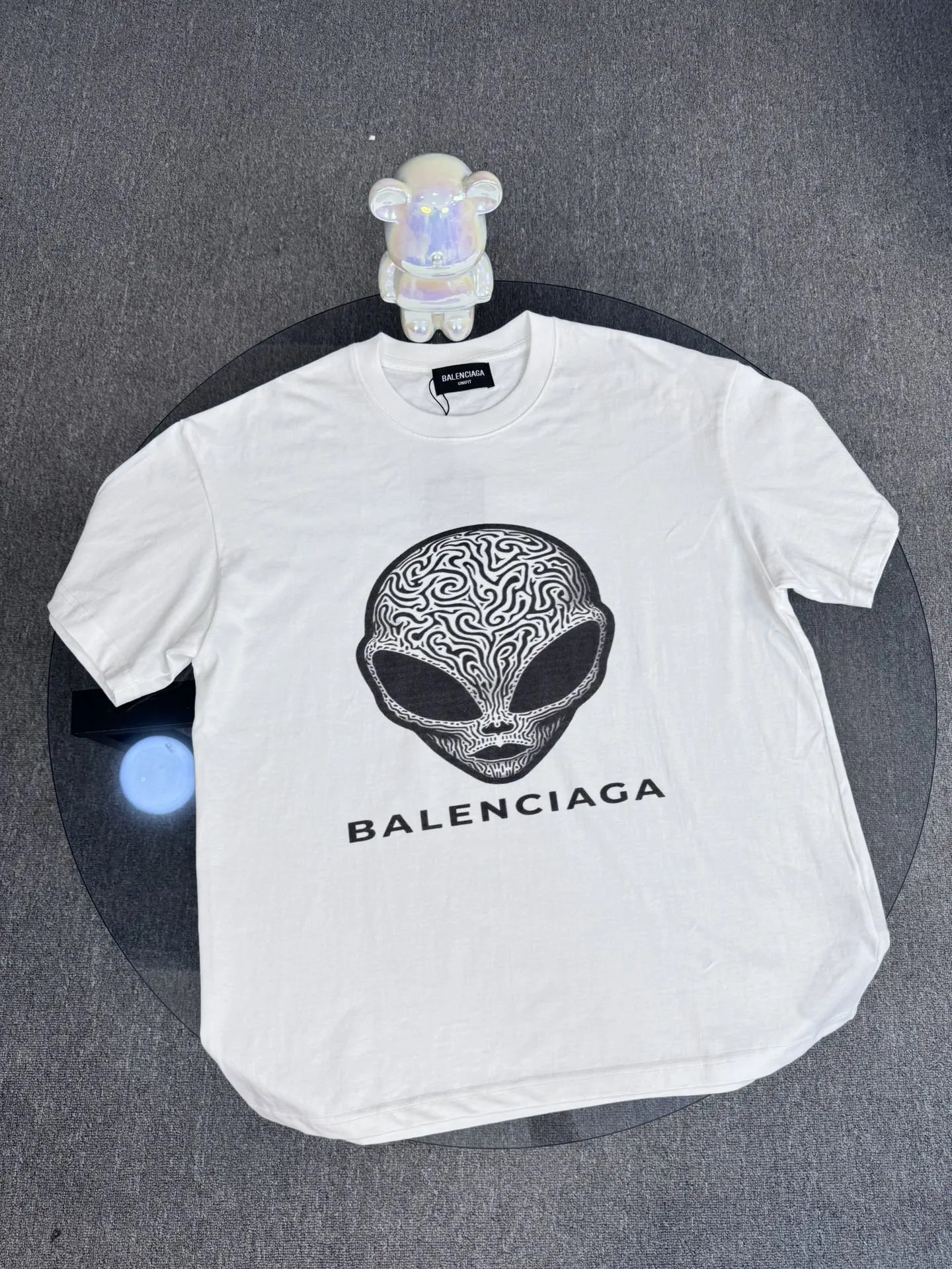 Balenciaga Alien Head Graphic Cotton Streetwear T-Shirt