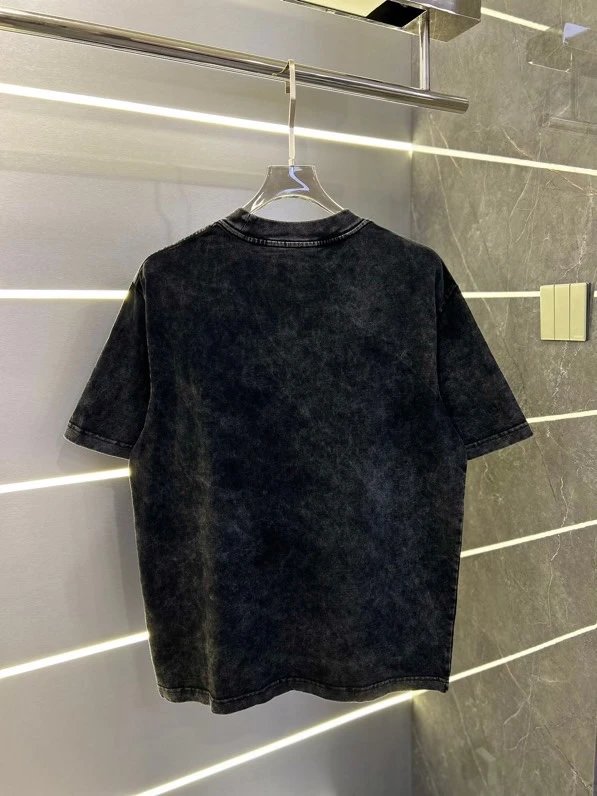 Alexander Wang Black Faded Logo Cotton T-Shirt