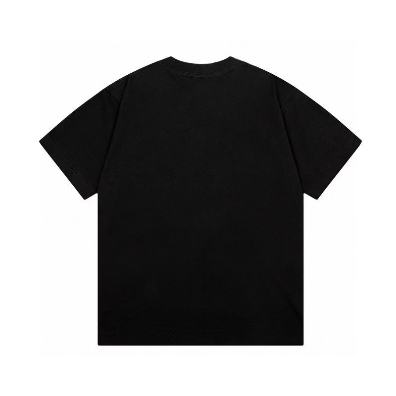 Balenciaga Black Logo Sneaker Print Cotton T-Shirt