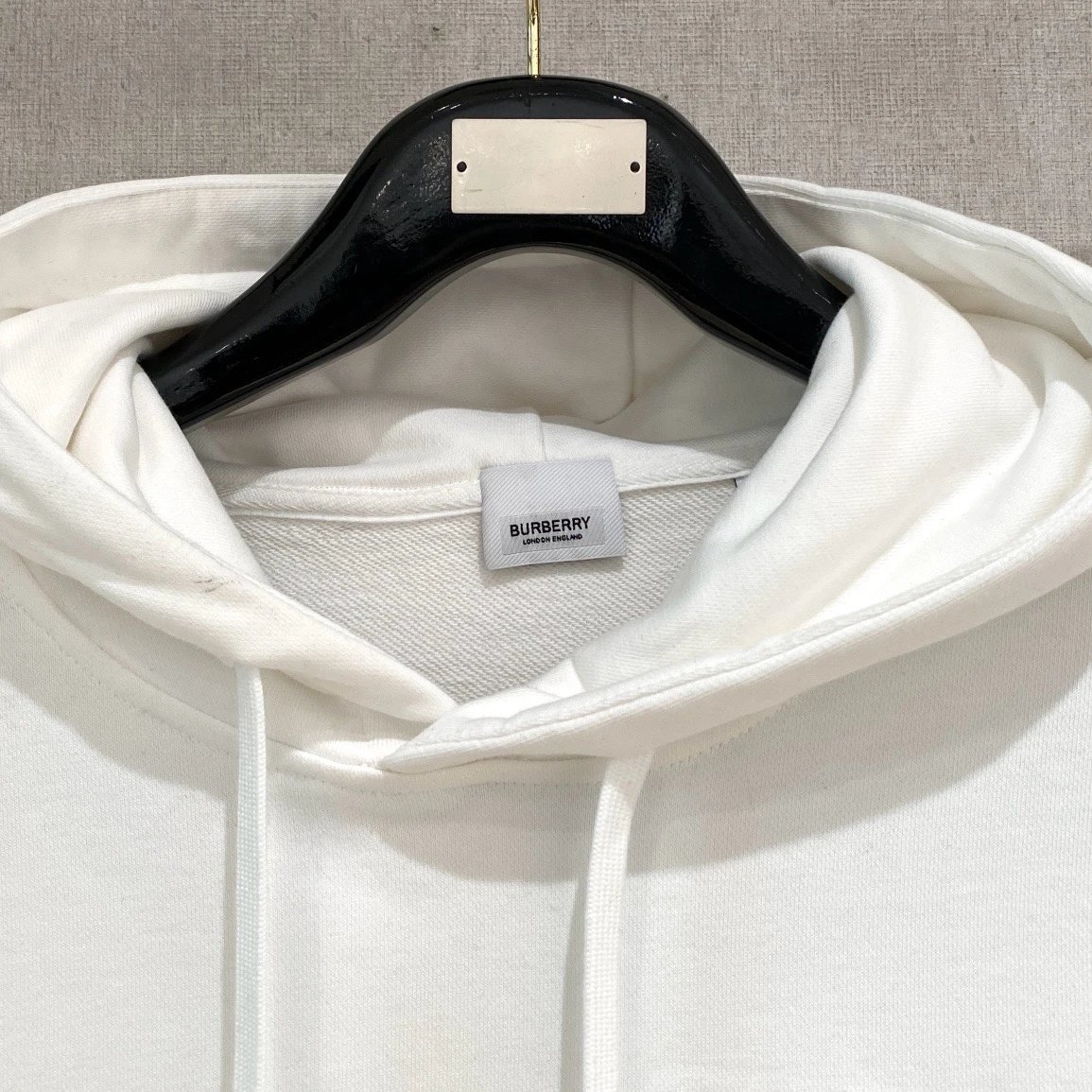 Burberry Men Hoodie TB Monogram Embroidered Cotton Pullover