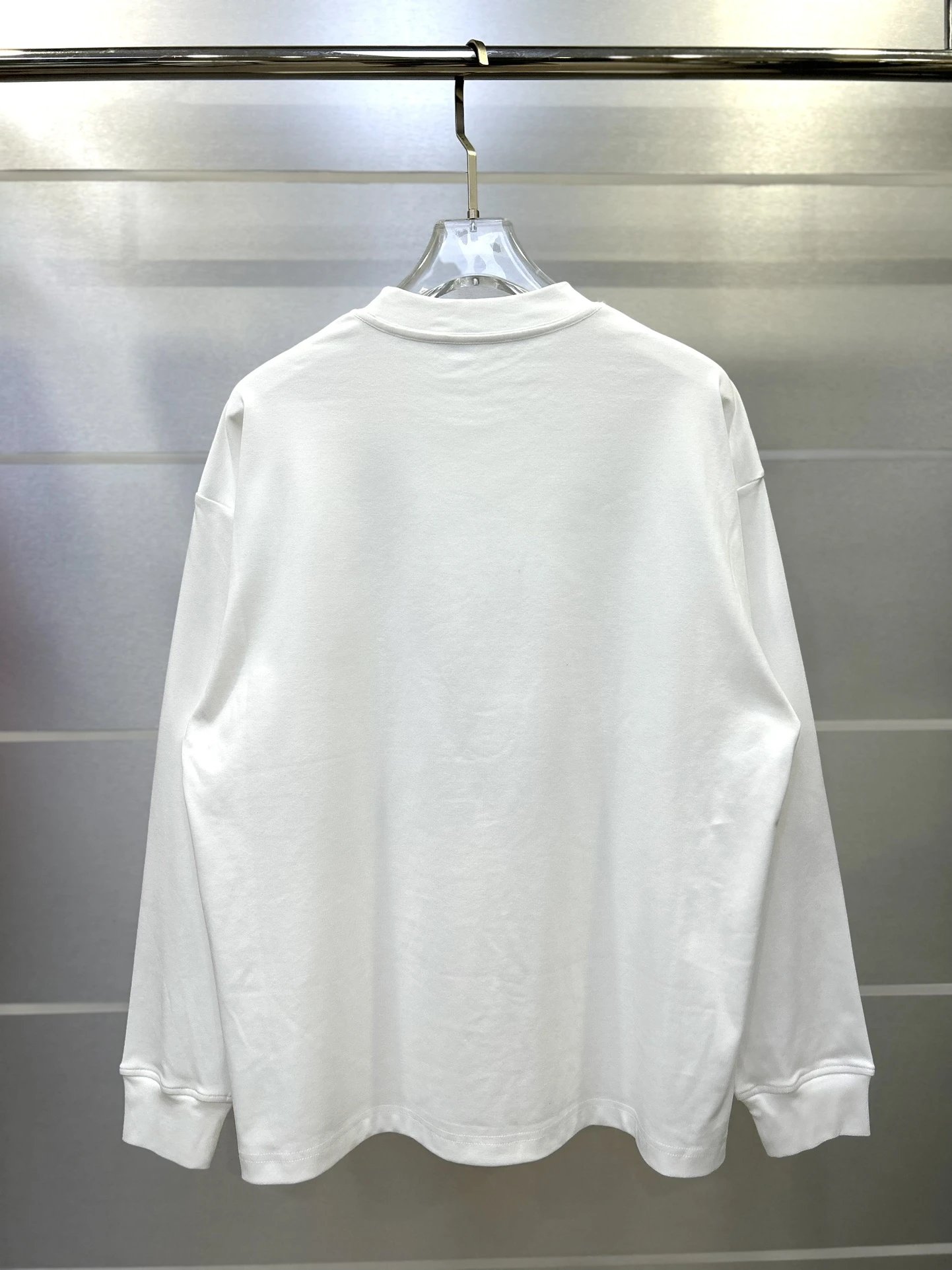 Alexander Wang Metallic Logo Cotton Hoodie White