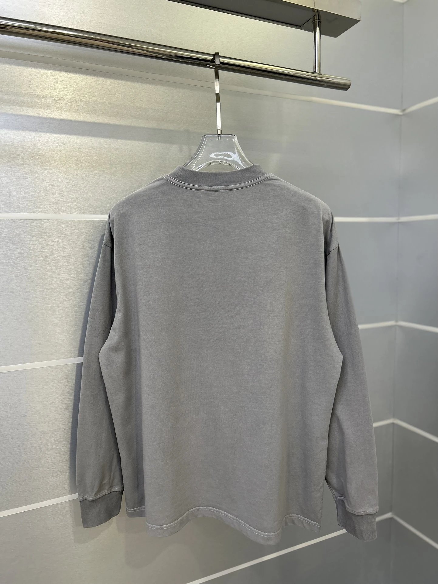 Alexander Wang Gray Logo Pullover Hoodie Unisex Streetwear