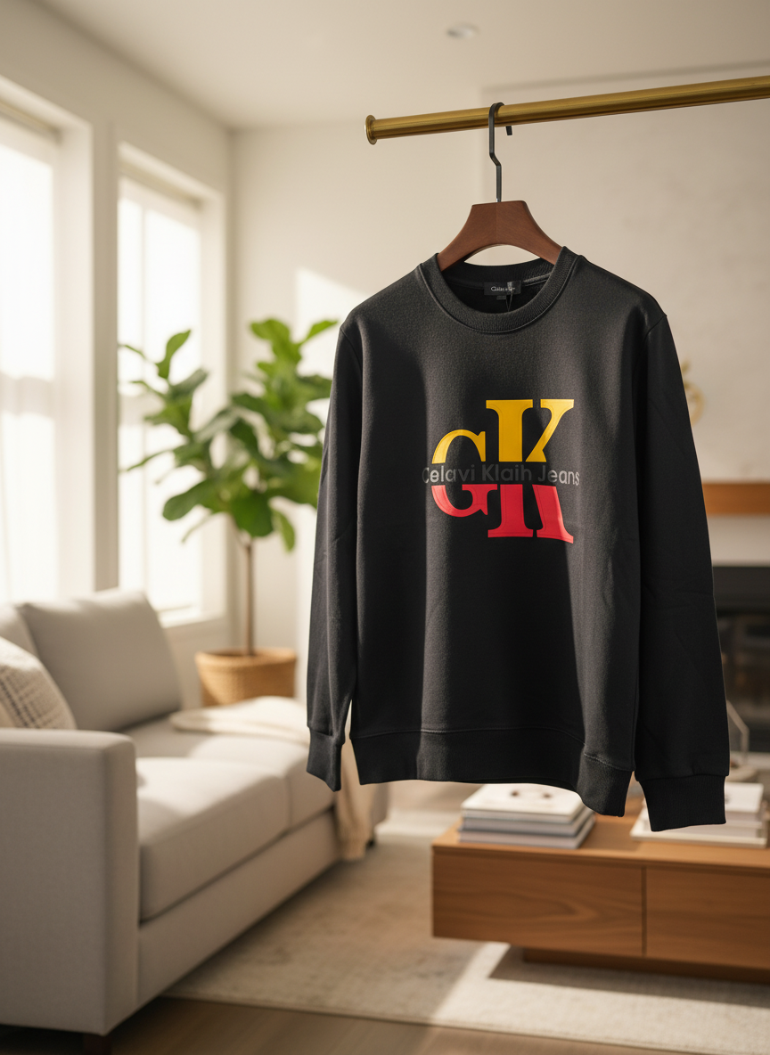 Calvin Klein CK Black Men's Logo Hoodie