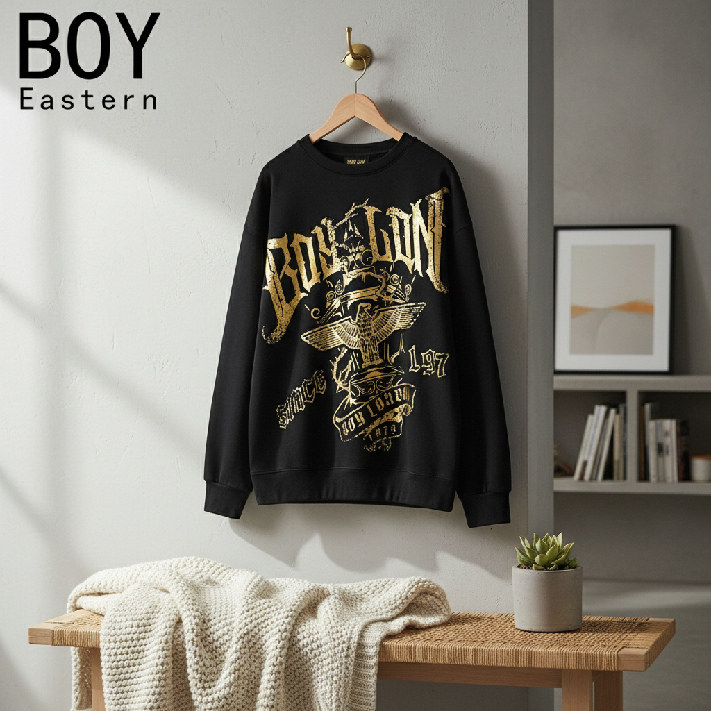 BOY LONDON Black Gold Eagle 1976 Sweatshirt