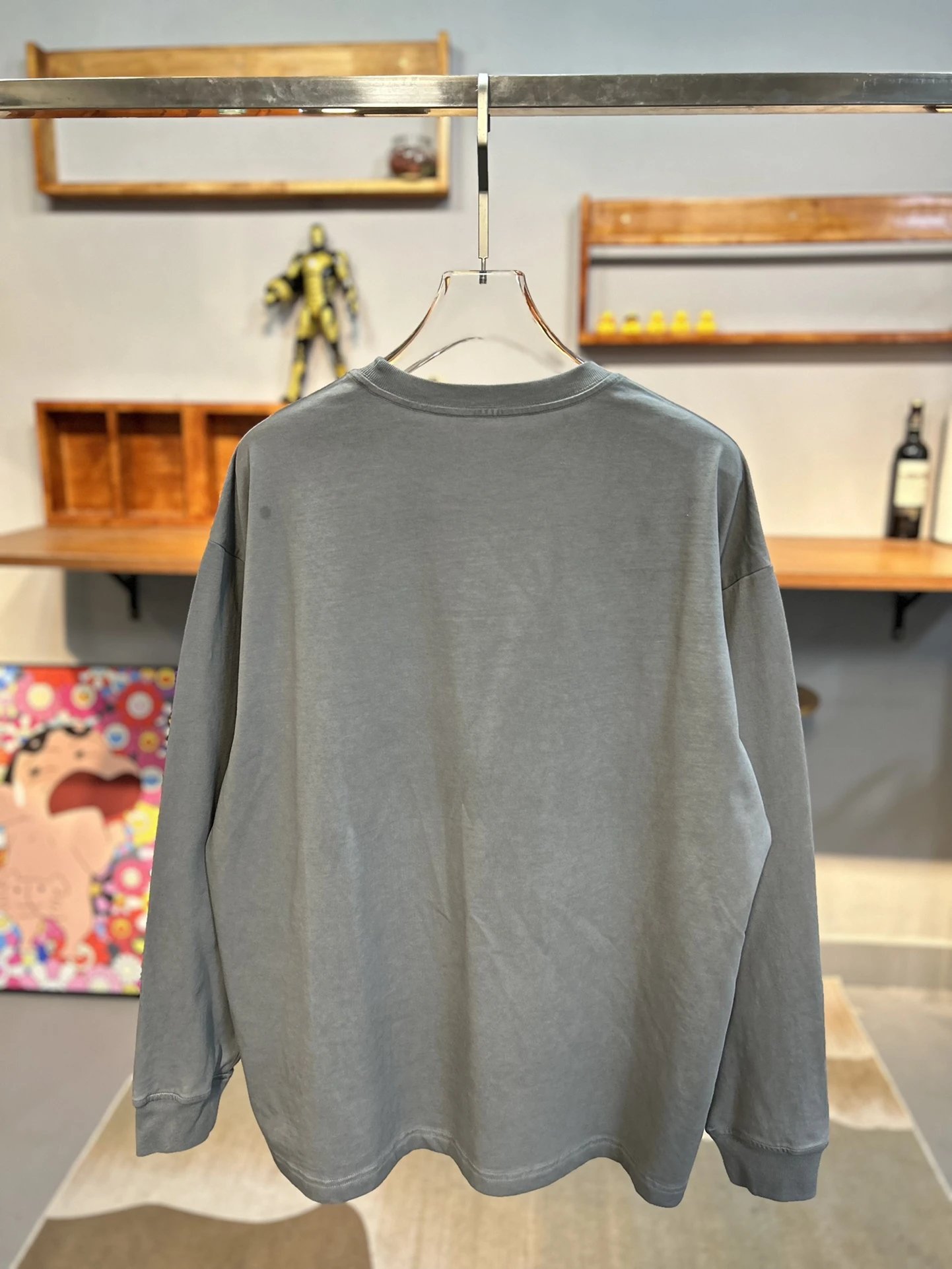 Alexander Wang Grey Premium Cotton Relaxed Fit Hoodie