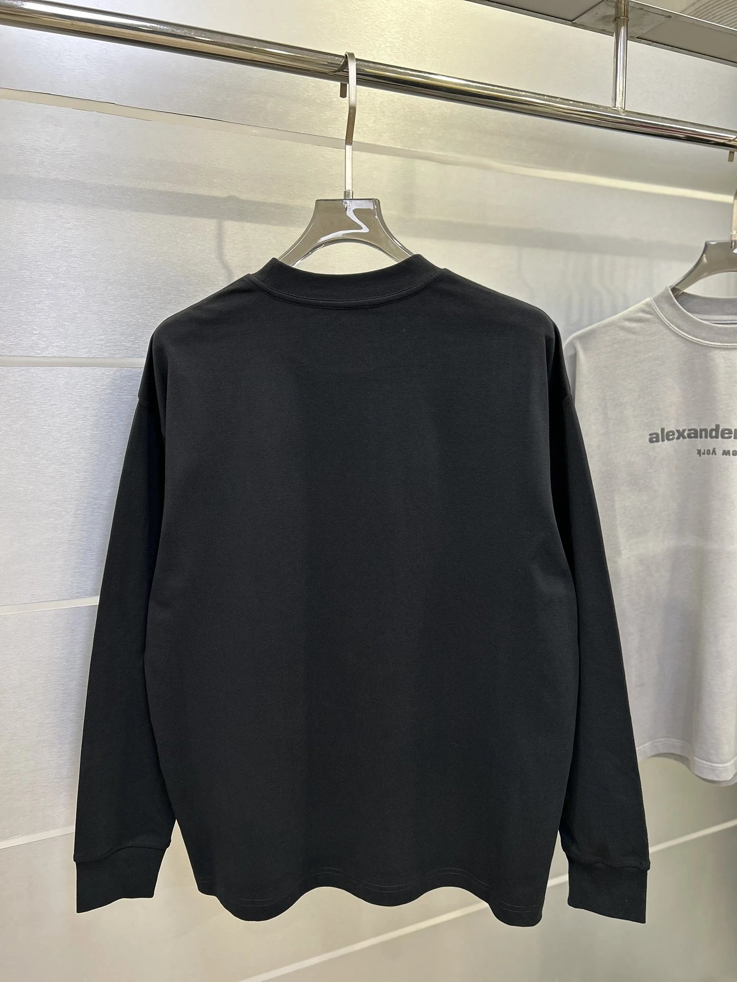 Alexander Wang Black USA Flag Cotton Hoodie