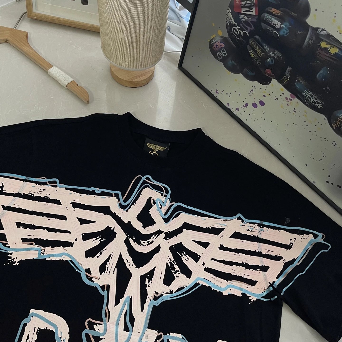 BOY LONDON Black Graffiti Logo Unisex Cotton T-Shirt