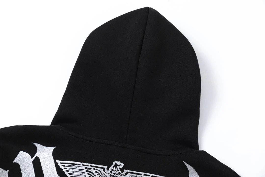BOY LONDON Black Hoodie Gothic Logo Streetwear Unisex