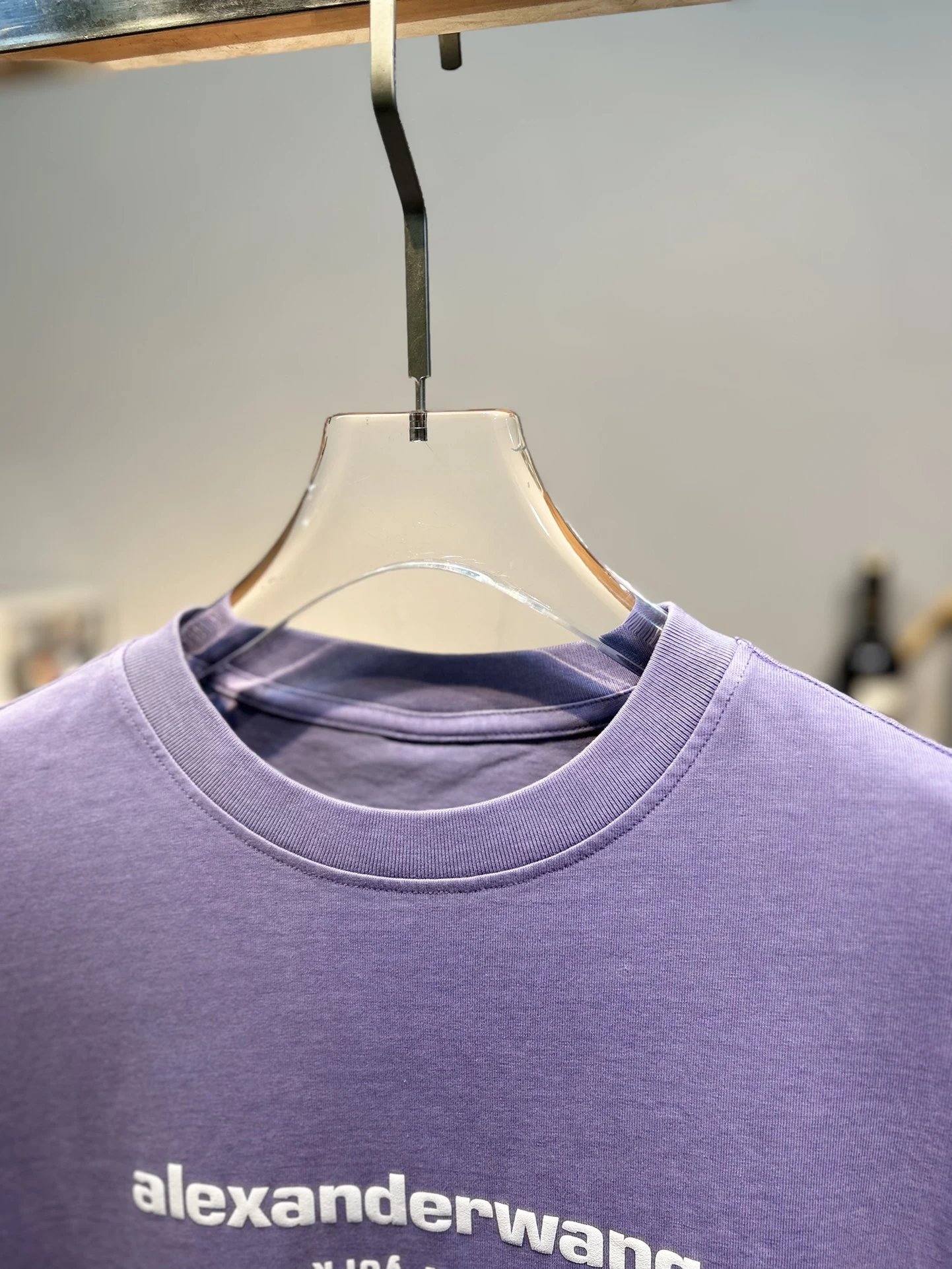 Alexander Wang Purple Long Sleeve Cotton Hoodie