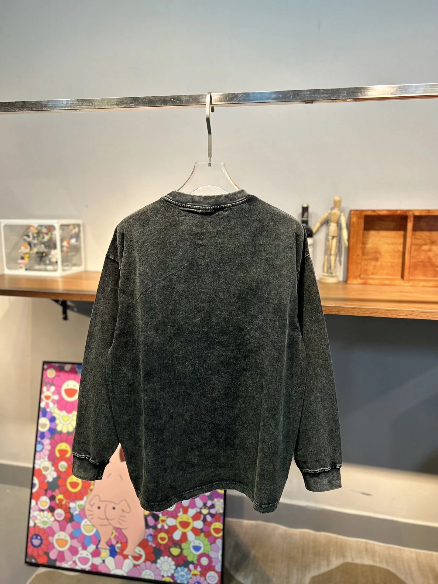 Alexander Wang Vintage Black Oversized Hoodie