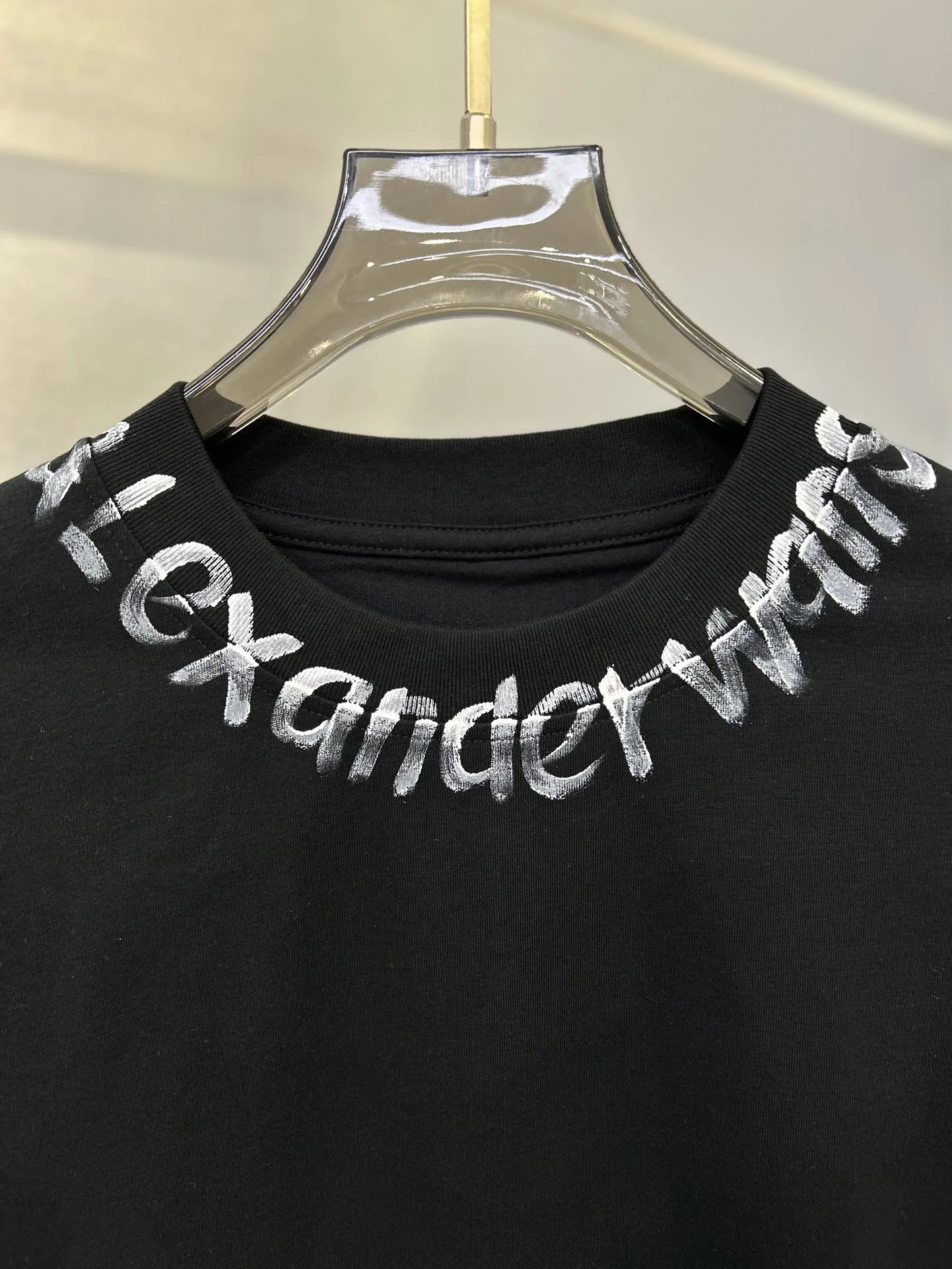 Alexander Wang Black Logo Cotton Hoodie