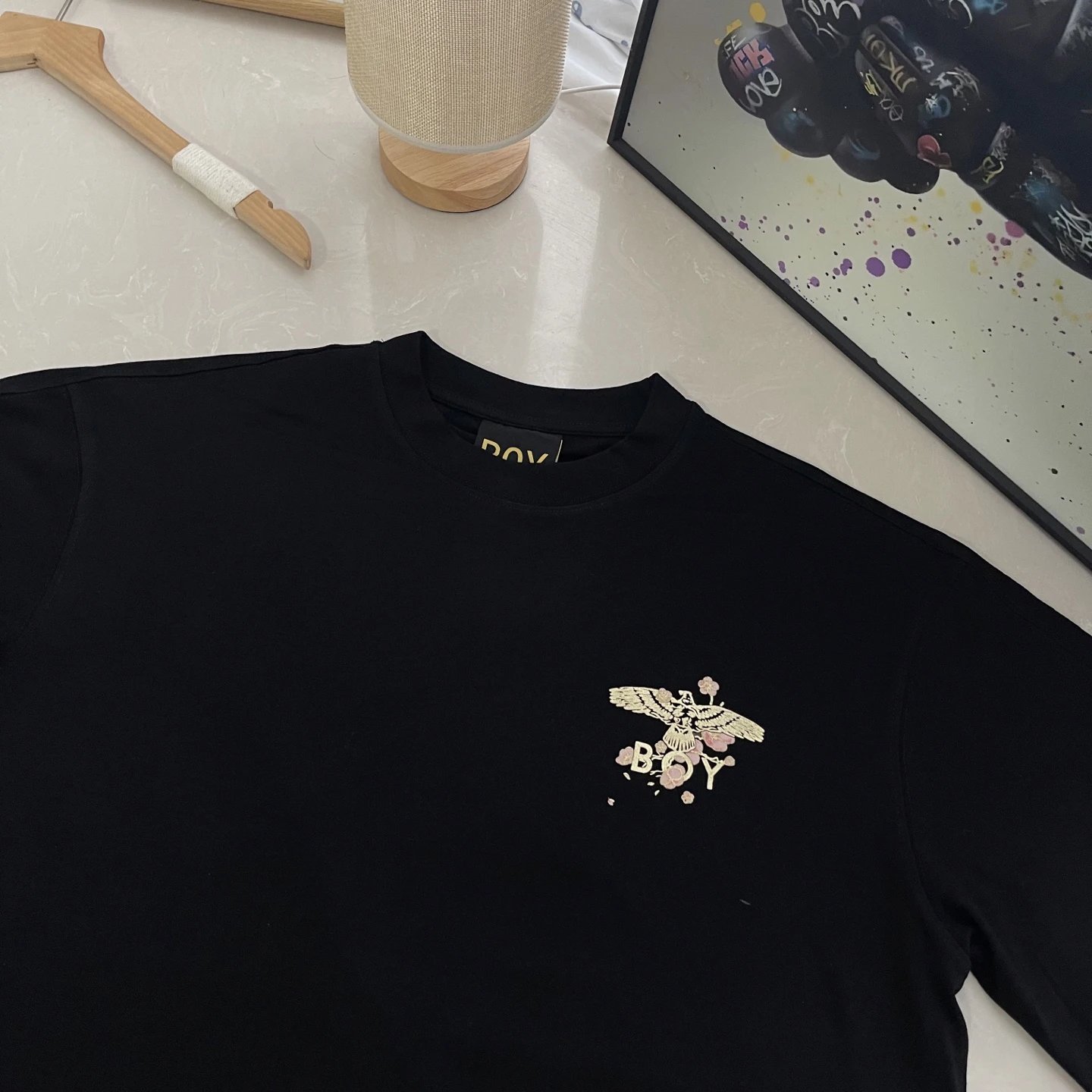 BOY LONDON Black Eagle Logo Cotton T-Shirt