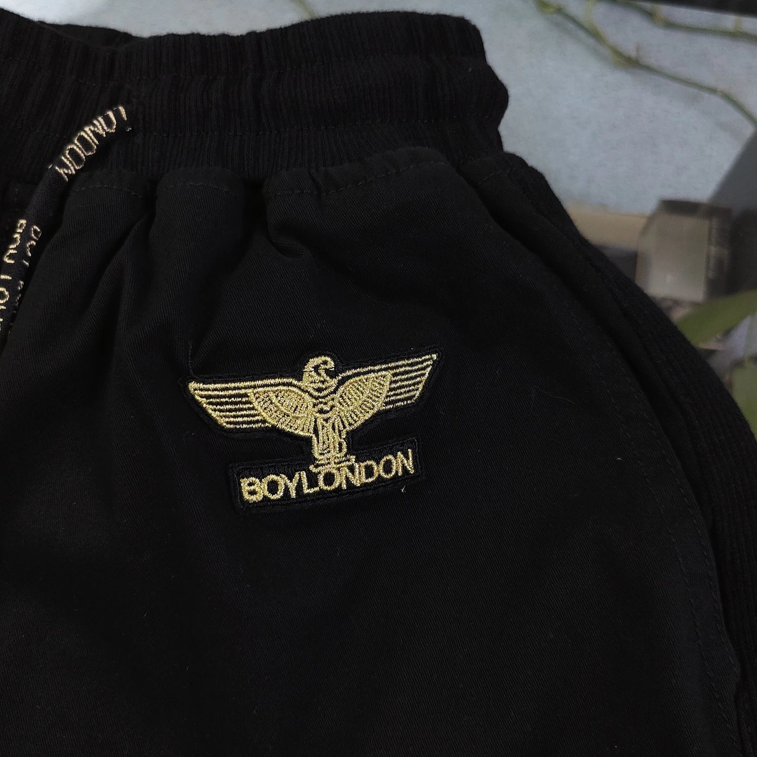 BOY LONDON Black Cargo Jogger Pants Unisex Streetwear