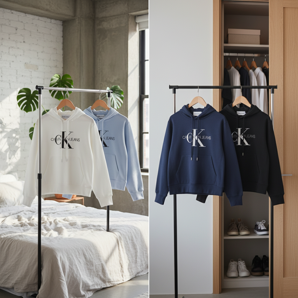 Calvin Klein CK Logo Cotton Hoodies Unisex