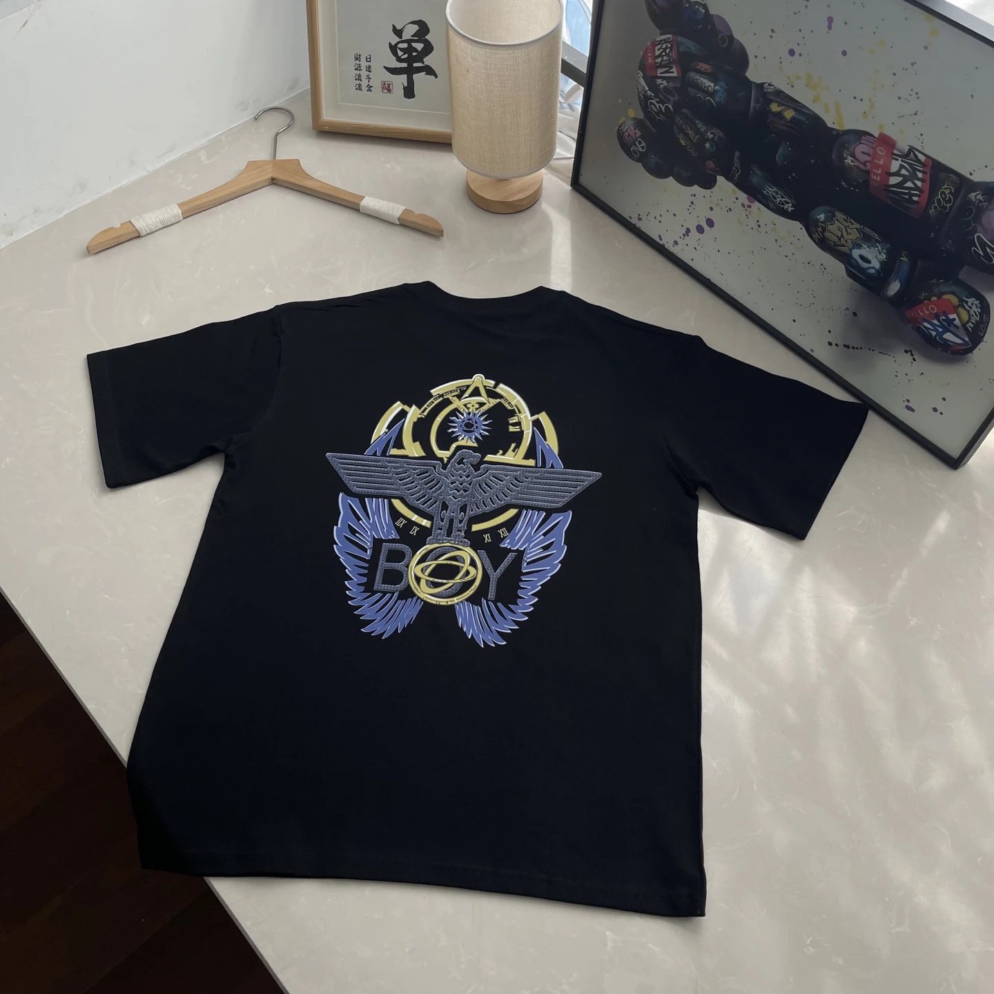 BOY London Black Gold Eagle Unisex Cotton T-Shirt
