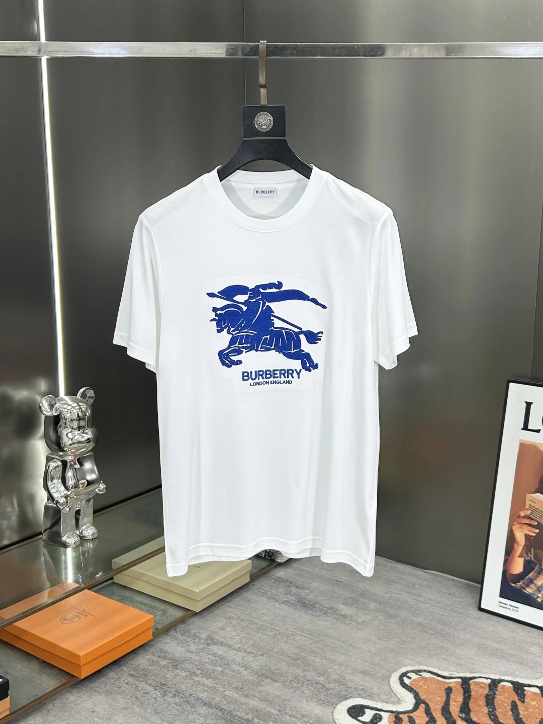 Burberry Men Classic Logo Cotton T-Shirt Summer Top