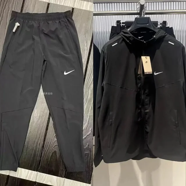 Nike Matching Sets Hooded zip-up windbreaker and tapered pants set product detail image 2