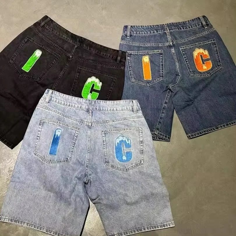 Denim Shorts Black Blue Dark B
