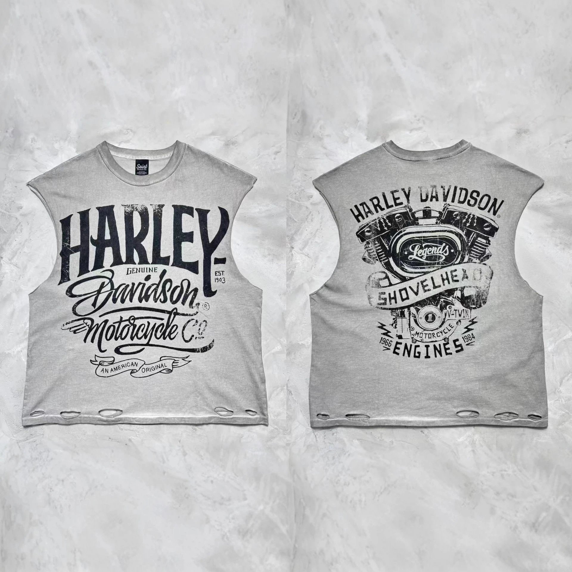 Loose Crew Neck Sleeveless T-Shirt Vest