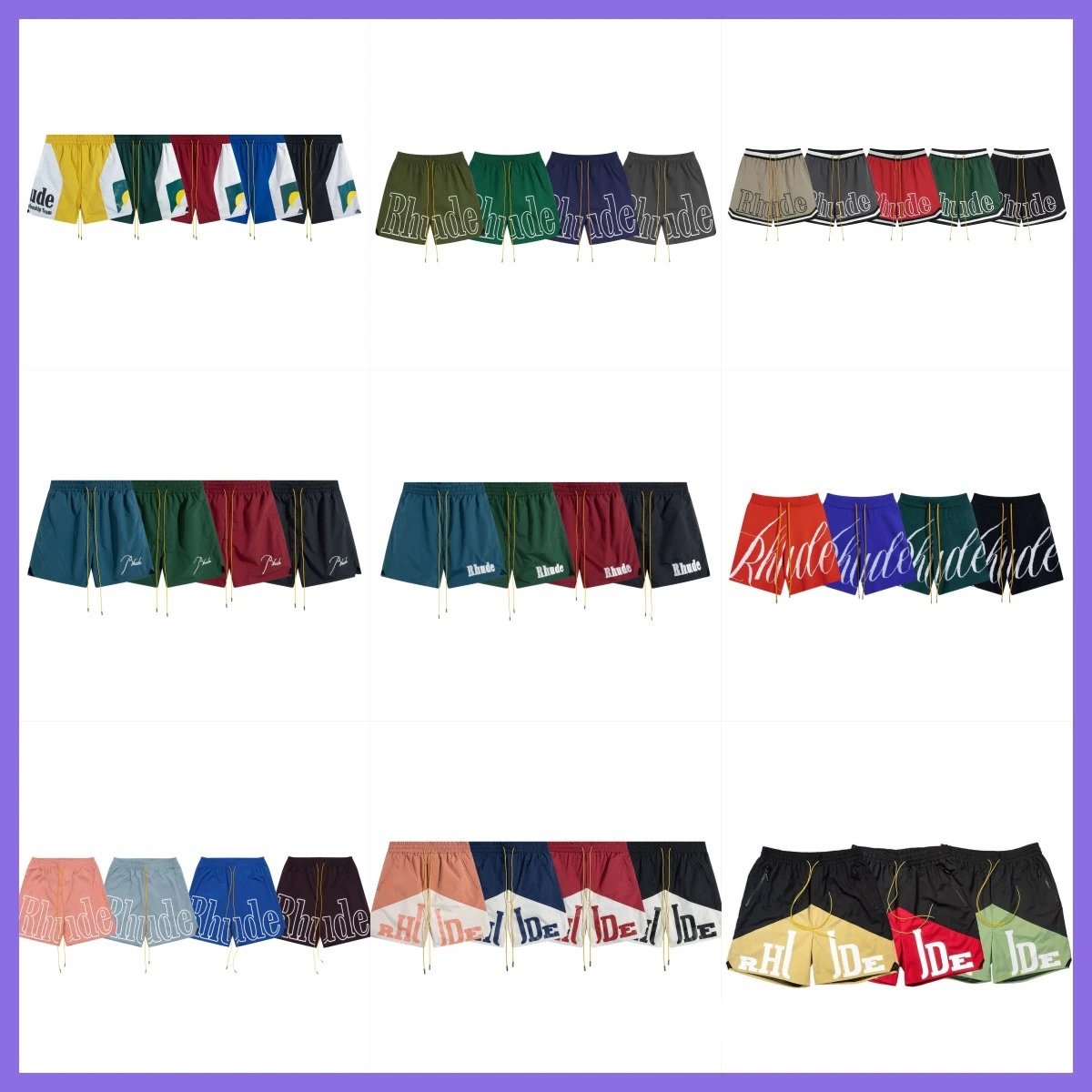 Rhude Logo Print Multi Color C