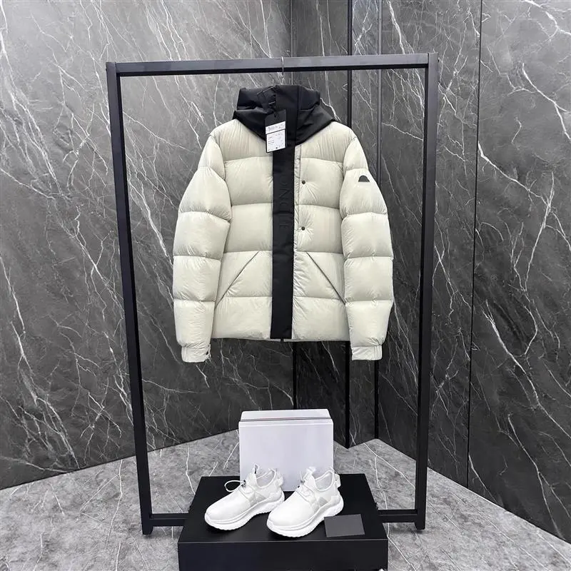 Meng's 25ssM Madeira Men's Color-Block Hooded Puffer