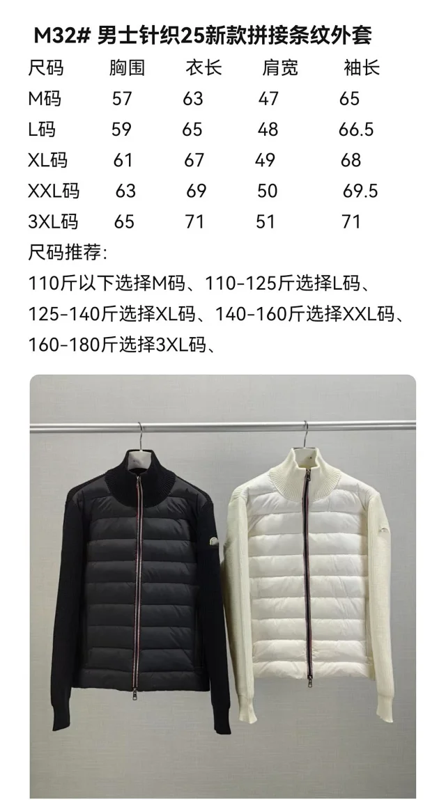 Mengjia Men's FW25 Patchwork Down Jacket Detail