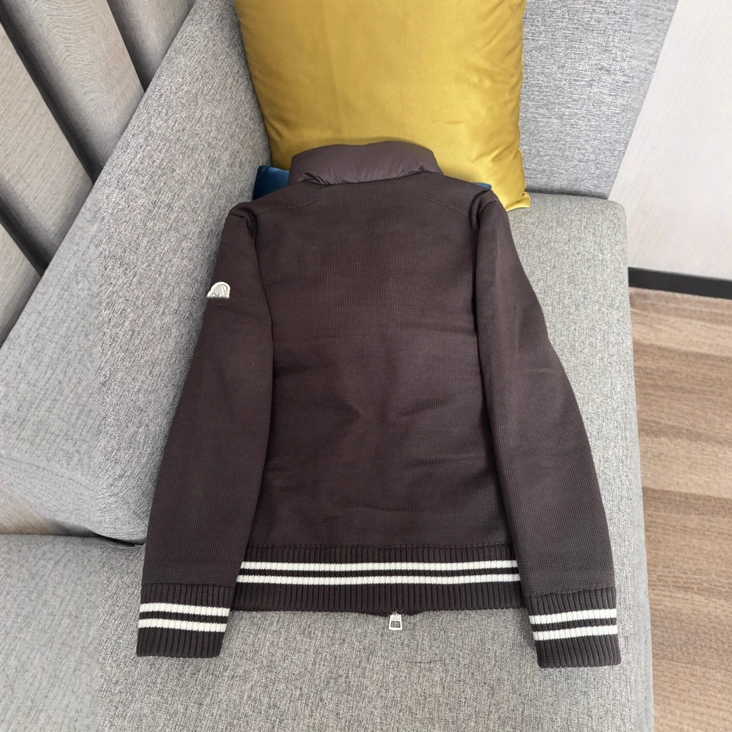 Mengjia 25SS Men's Knit-Patch Down Jacket