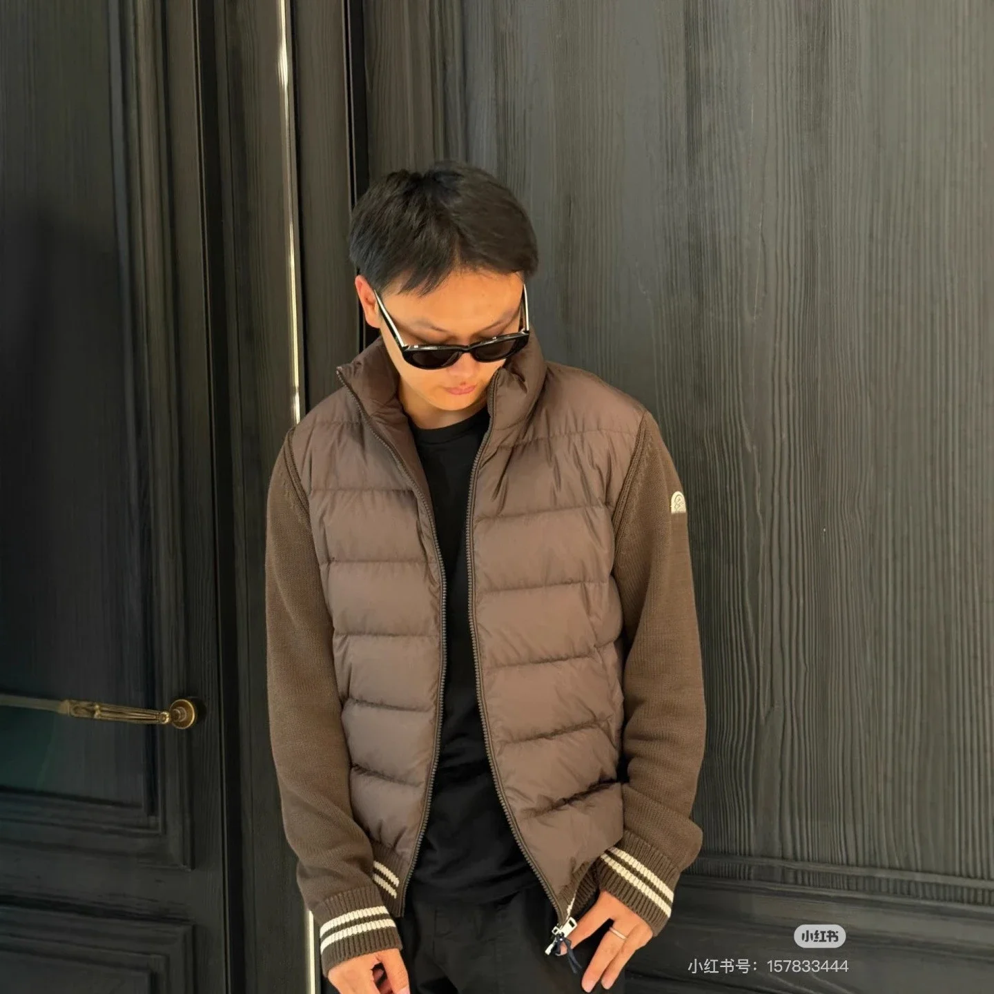Mengjia 25SS Men's Knit-Patch Down Jacket
