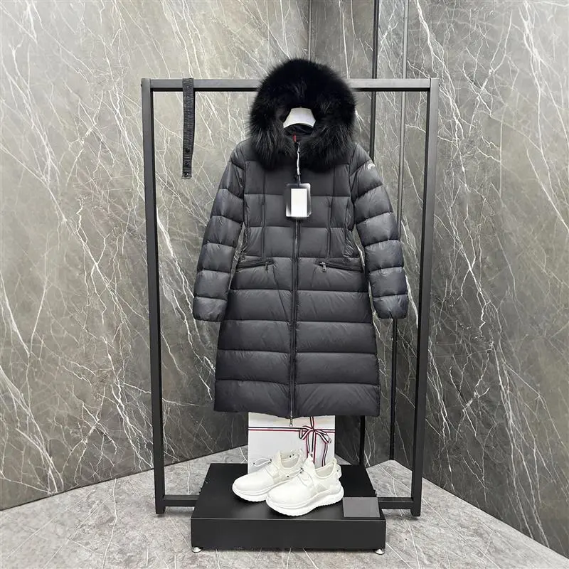 Mengjia25ssM Women's Hooded Quilted Down Coat