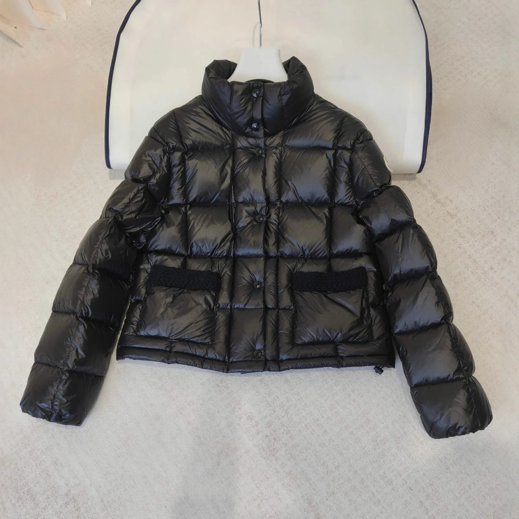 Moncler Jarcieu Woven-Trim Short Women's Puffer