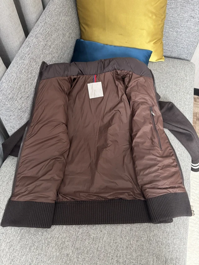 Mengjia 25SS Men's Knit-Patch Down Jacket Detail