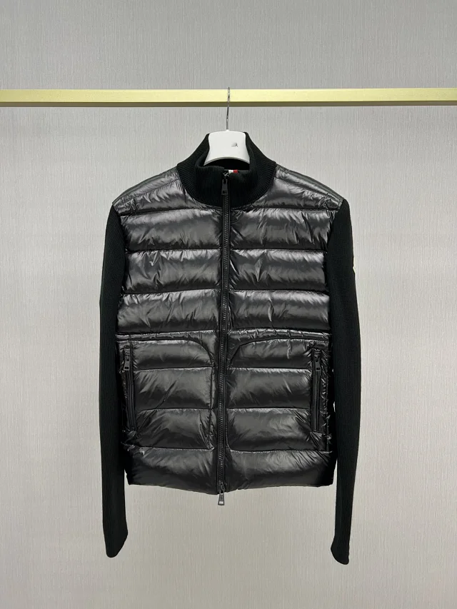 Mengjia 25SS Men's Patchwork Knit Puffer Detail