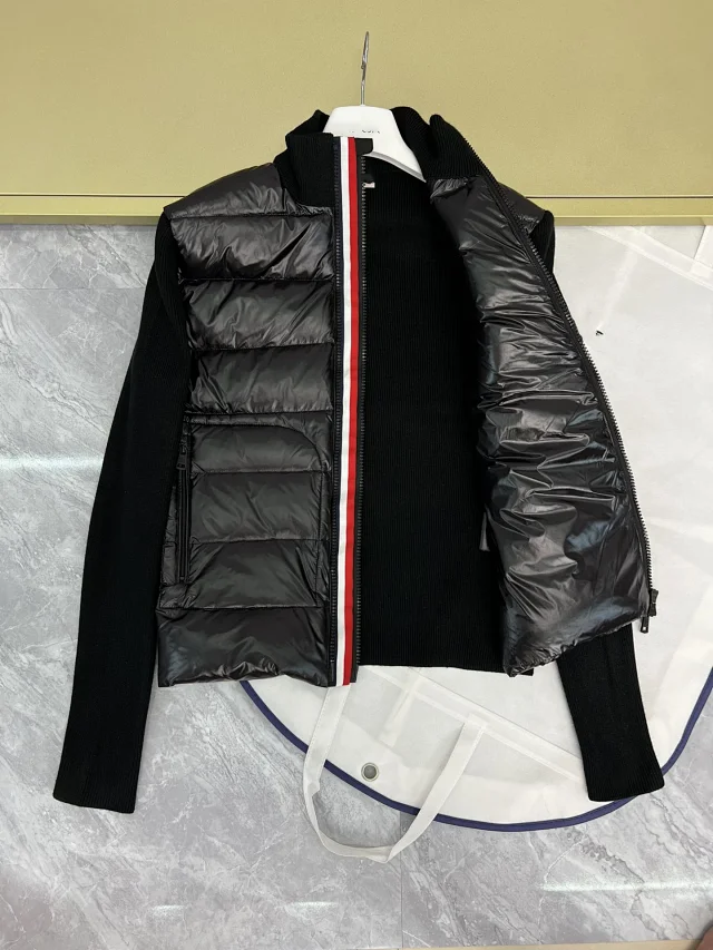 Mengjia 25SS Men's Patchwork Knit Puffer Detail