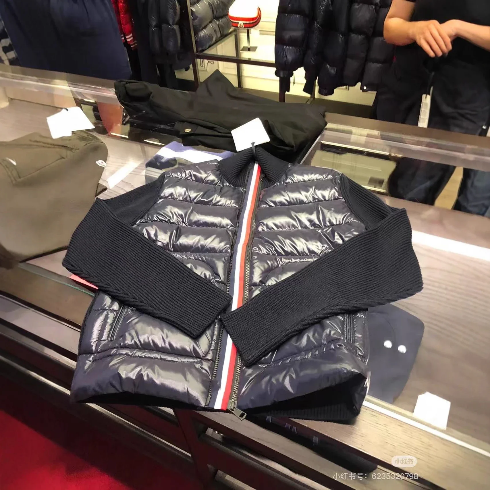 Mengjia 25SS Men's Patchwork Knit Puffer