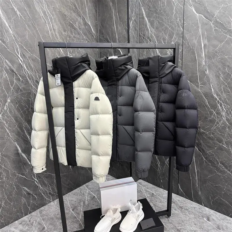 Meng's 25ssM Madeira Men's Color-Block Hooded Puffer