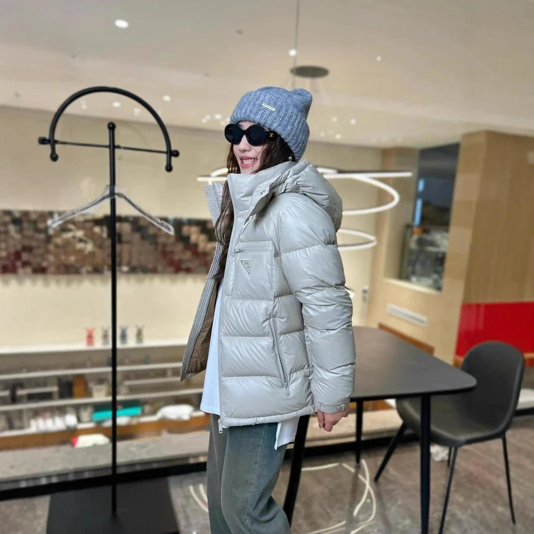 PRA2025 Unisex Minimalist Hooded Down Jacket