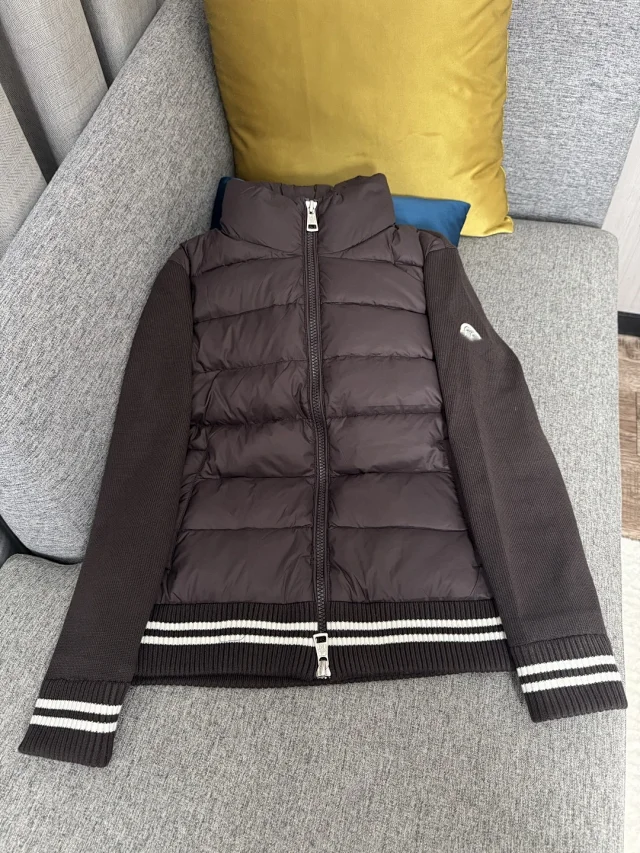 Mengjia 25SS Men's Knit-Patch Down Jacket Detail