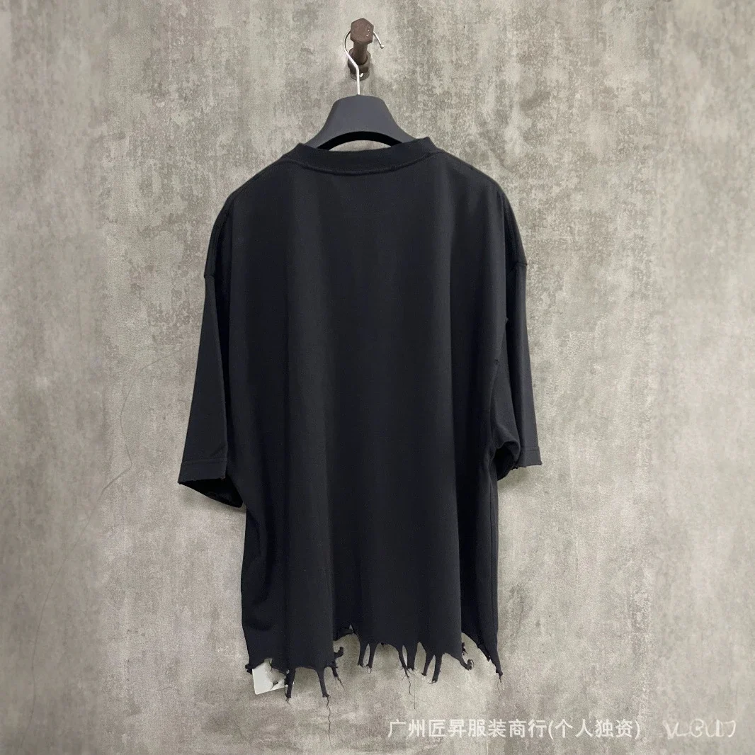 Balenciaga Embroidered Tassel Oversized Unisex Tee