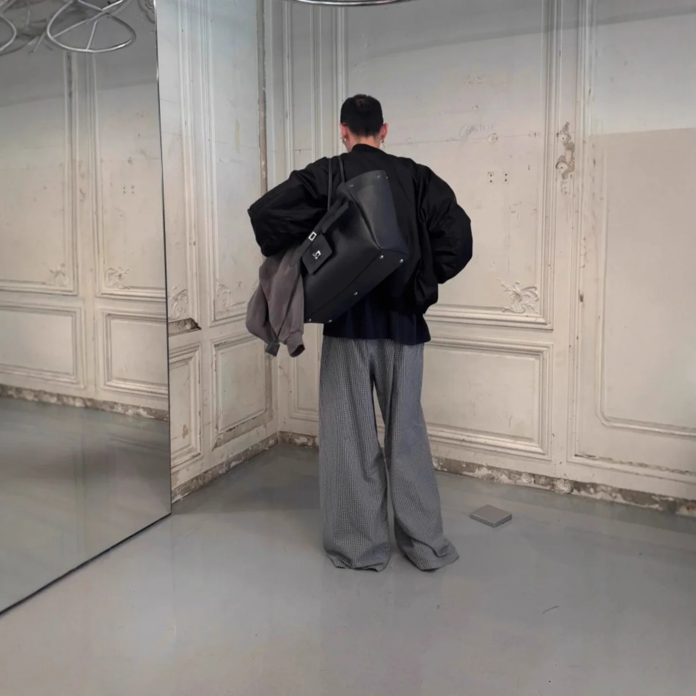 New BLCG Unisex Cotton-Linen Check Pants