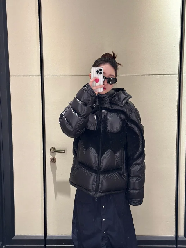 Mengjia Men's SS25 Batman Puffer Jacket Detail